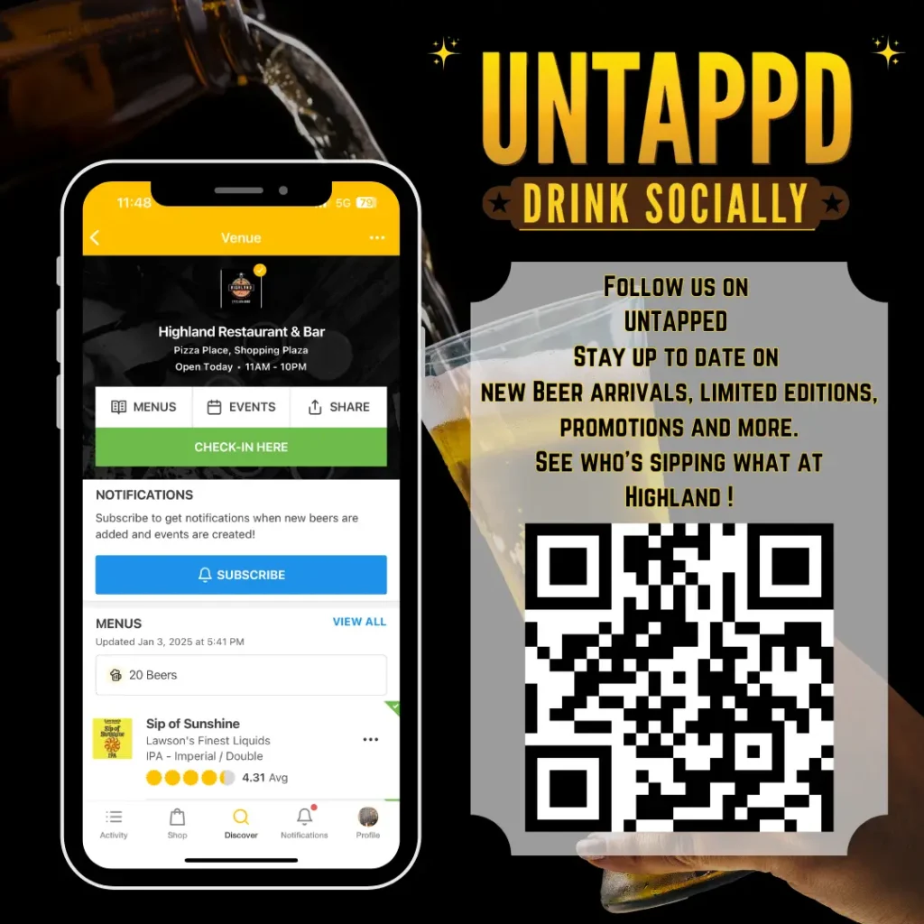 Follow us on Untappd